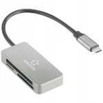 Renkforce RF-PCR-210 RF-5151020 USB-C 5Gbps v&auml;lism&auml;lukaartide lugeja