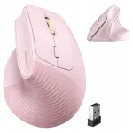 Ugreen M571 roosa juhtmevaba hiir, ergonoomiline, 2.4GHz, 4000 DPI