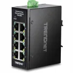 T&ouml;&ouml;stuslik 8-pordiline Ethernet mini l&uuml;liti TRENDnet TI-ELC80, DIN r&ouml;&ouml;bastikuga