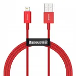 USB&ndash;Lightning kaabel Baseus Superior Series 2.4A, 1 m, punane
