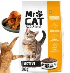 Kuiv kassitoit MR.CAT ACTIVE kanaga ja k&ouml;&ouml;giviljadega, 300 g