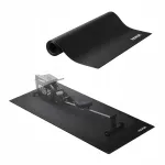 VEVOR jooksulindimatt, must, 60x130 cm, 4 mm, PVC