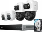 V&auml;listingimuste kaamerate komplekt Eufy PoE NVR S4 Max: 2 p&ouml;&ouml;ratavat, 2 kuulikiivrit