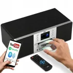Raadio JVC RD-E874B must ja h&otilde;bedane, BT, WiFi, FM, DAB+, CD, USB