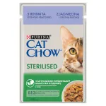 Kassitoit PURINA CAT CHOW Sterilised lambaliha ja roheliste ubadega, 85 g