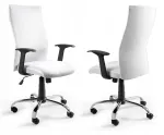 Kontoritool WHITE, must, p&ouml;&ouml;rleva mehhanismiga