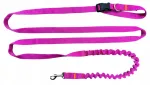 Amortisaatoriga k&auml;ed-vabad koera rihm FUCHSIA, 380 cm