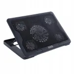 S&uuml;learvuti jahuti Almencla, 5 vaikset ventilaatorit, sinine LED-valgus, 2 USB