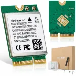 V&otilde;rgukaart MT7925, WiFi 7, M.2, Bluetooth 5.4, AX BE, 6.5 Gb/s, kolme ribaga