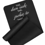 Spordimatt EXERCISE MAT, must, paks, sobib joogaks ja treeninguteks