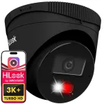 V&auml;lise IP-kaamera HILOOK IPC-T260HA-LU 6MP, must, PoE, Hybrid Light