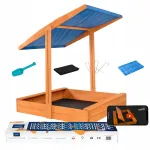 Puidust Sandbox Visor liivakast, 120 cm, immutatud, CE sertifikaadiga