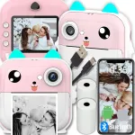 Mini Pro fotoprinter, kiirkaamera termokaamera, 3 rulli