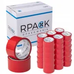 Kleepuv teip RPACK, punane, 48 mm x 50 m, tugev, 36 tk