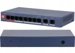 V&otilde;rgu l&uuml;liti Dahua CS4010-8ET2GT-110, 8x PoE, 2x Gigabit uplink, j&auml;relevalvekaameratele