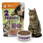 2 Friends m&auml;rg kassitoit linnuliha, 81% lihapalasid kastmes, 85 g