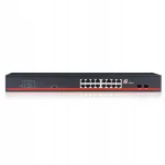GetFort SG 116 GF 116G v&otilde;rgul&uuml;liti, 16 gigabit porti, rack-montaaž