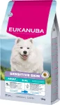 EUKANUBA Sensitive Skin kuivtoit koertele, 12 kg, tundlikule nahale