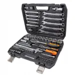 82-osaline t&ouml;&ouml;riistakomplekt 1/4", 1/2", 4-32 mm, v&otilde;tmed, mutriv&otilde;tmed, padrun, CrV