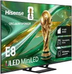 Teler Hisense 75E8S 75&rdquo; MiniLED 4K UHD 144Hz VIDAA