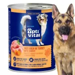 OPTIVITAL koerakonserv kalkuniliha ja porganditega kastmes, 415 g