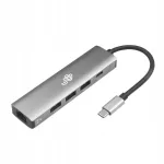 Dokipeatus USB-C, RJ45, 3x USB-A 3.0, Power Delivery 100W