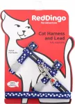 Red Dingo kasside valjajuhid rihmaga, tumesinised valgete t&auml;ppidega, 12 mm