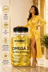 Toidulisand Omega 3 Ultra Strong 1000 Gold, EPA+DHA 750, 90 kapslit, Prof Series