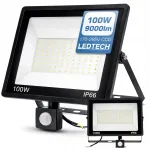 V&auml;lis-halogeenne LED-projektor 100W liikumisanduriga