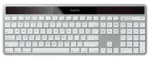 Juhtmevaba p&auml;ikeseenergial t&ouml;&ouml;tav klaviatuur Logitech K750, hall, Mac-ile