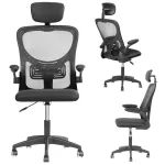 Kontoritool FORCE ONE X-OFFICE, must, reguleeritav, p&ouml;&ouml;rlev