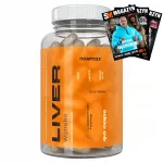 Toidulisand nowmax LIVER COMPLEX 90 kapslit, koliin, inositool, margariin, spirulina, NAC