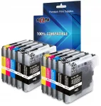 Tindikassettid BROTHER DCP-195C/DCP-165C/DCP-145C printeritele, XL, 10 tk