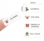 NIIMBOT kleepsud, 12x30 mm, 210 tk, j&otilde;uluteemalised