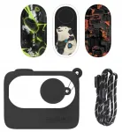 Silikoonist &uuml;mbris rihmaga Sunnylife Insta360 GO 3, must