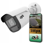 V&auml;liskaabel 5 MP PoE IP torukujuline kaamera ONVIF, mikrofoniga, valge, DVS