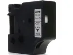 Dymo 45803 liimitav v&ouml;&ouml;, 19 mm x 7 m, must tekst, valge taust