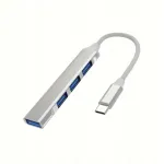 USB-C jagaja, 4 x USB, h&otilde;bedane