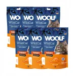 WOOLF WildCat n&auml;rimiseks m&otilde;eldud kalkunilihaga kassil&otilde;bustused, 6 x 50 g