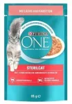 Niiske toidukonserv kassidele Purina One STERILCAT l&otilde;he ja porganditega kastmes, 85 g
