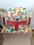 Stokke Tripp Trapp 2in1 puuvillane folk-mustriga padjake