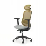 Ergonoomiline kontoritool Kenoko SUGI, kollane/hall
