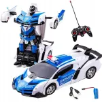 Puldiga juhitav politseiauto-robot 2in1