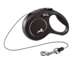 Flexi Black Design automaatne rihm, must, XS, 3 m