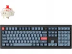 Klaviatuur KEYCHRON V6 Max Gateron Jupiter Red l&uuml;lititega, must-sinine-punane