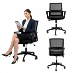Kontoritool FURVERO, ergonoomiline, must