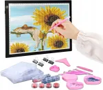 LED joonistusplaat A4, USB, Diamond Painting