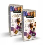 K&uuml;lmkuivatatud koeratoit LOLLIPOPS, mitme maitsega, 12 tk, 2 pakki
