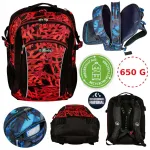 Herlitz mitmeosaline 24 l must-punane koolikott