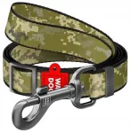 WauDog reguleeritav nailonist kaelarihm koerale, 20 mm, M, Military